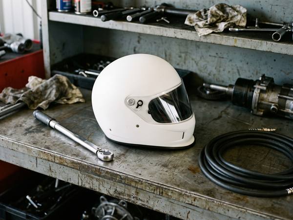 Dani's race helmet