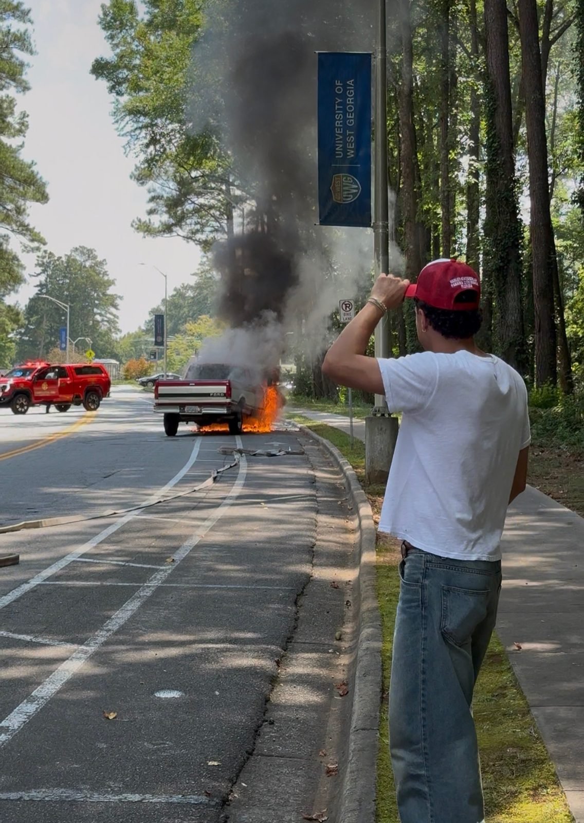 Watching it all go down in flames