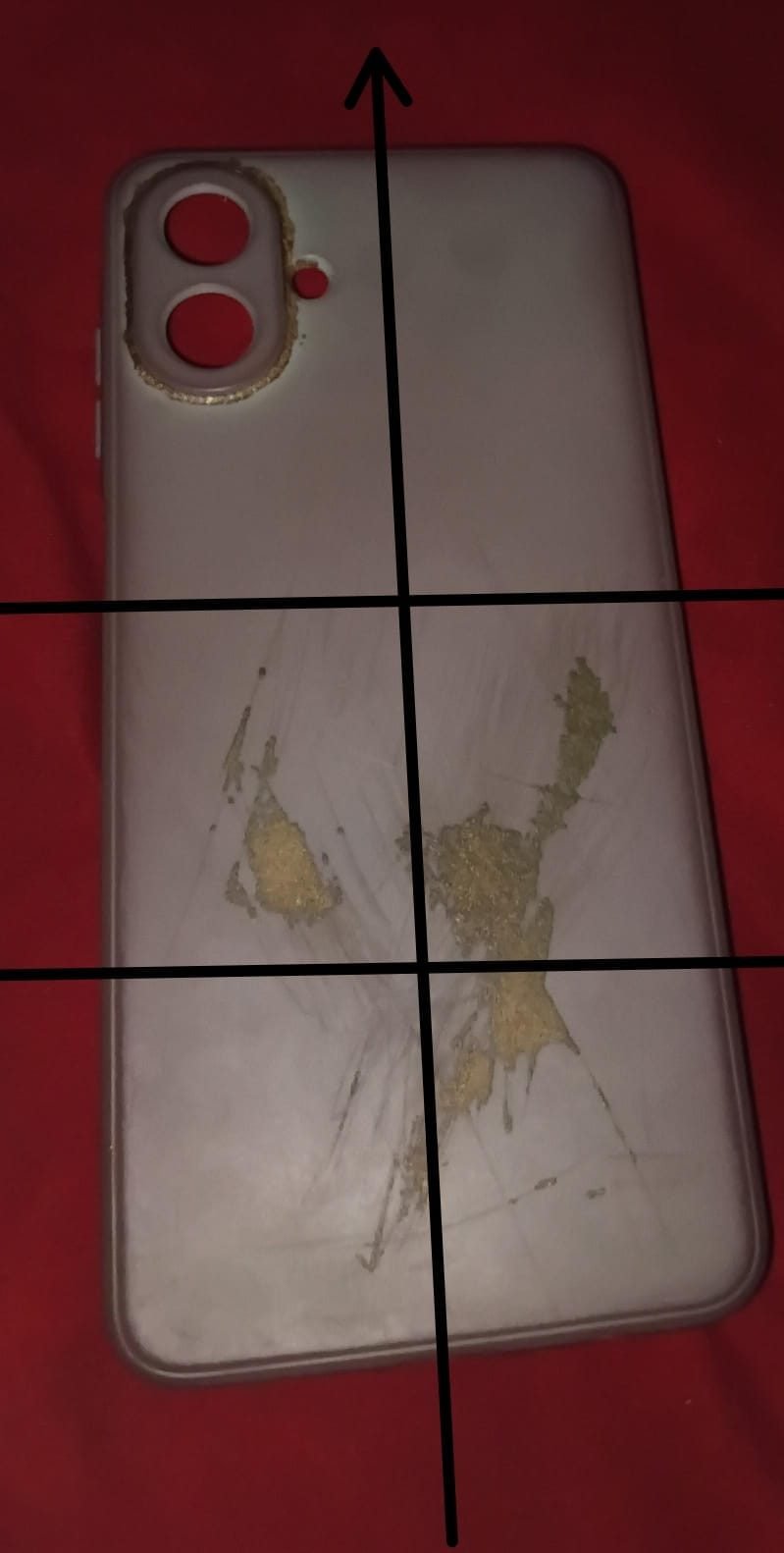 Part of phone case